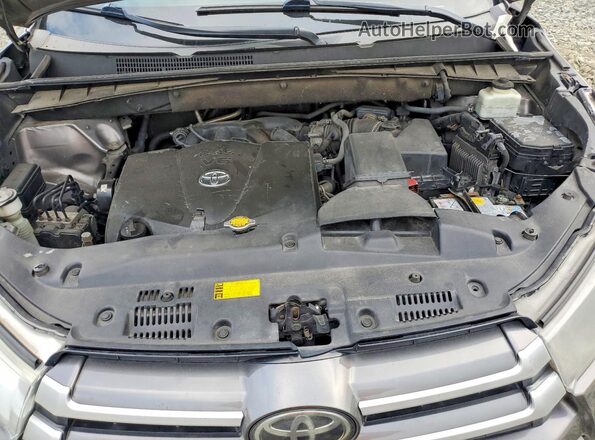 5TDJZRFH4HS415407 2017 TOYOTA HIGHLANDER Gray Engine compartment view