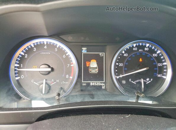 5TDJZRFH4HS415407 2017 TOYOTA HIGHLANDER Gray Instrument cluster view