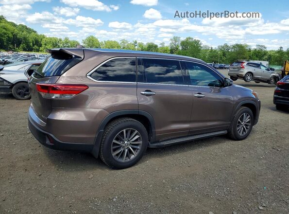 5TDJZRFH4HS436189 2017 TOYOTA HIGHLANDER Brown უკანა მარჯვენა
