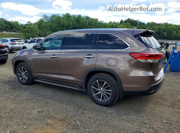 5TDJZRFH4HS436189 2017 TOYOTA HIGHLANDER Brown უკანა მარცხენა