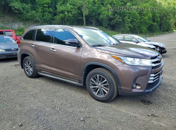 5TDJZRFH4HS436189 2017 TOYOTA HIGHLANDER Brown წინა მარჯვენა