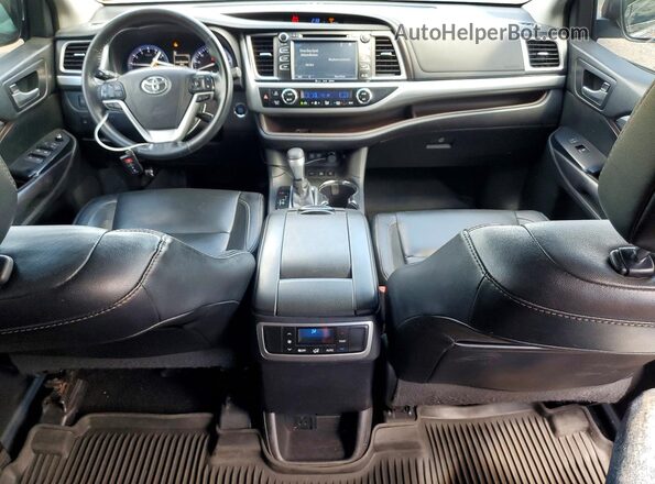 5TDJZRFH4HS436189 2017 TOYOTA HIGHLANDER Brown წინა პანელის ხედი