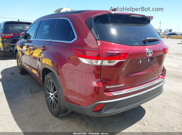 5TDJZRFH4HS483044 2017 TOYOTA HIGHLANDER Red Tył lewy
