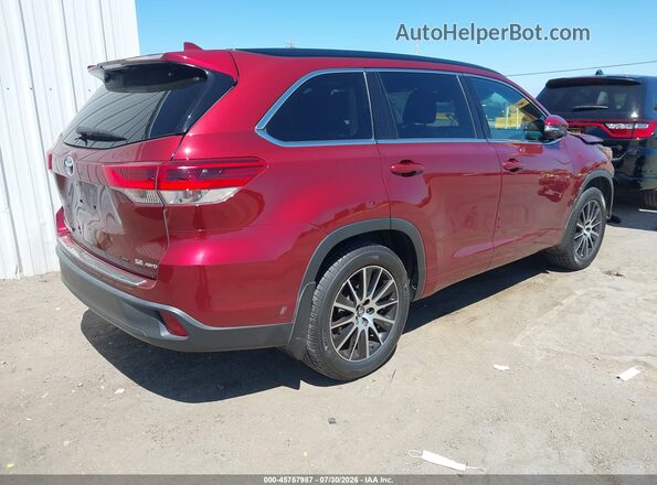 5TDJZRFH4HS483044 2017 TOYOTA HIGHLANDER Red Tył prawy