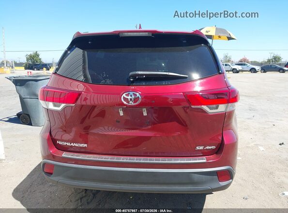 5TDJZRFH4HS483044 2017 TOYOTA HIGHLANDER Red 