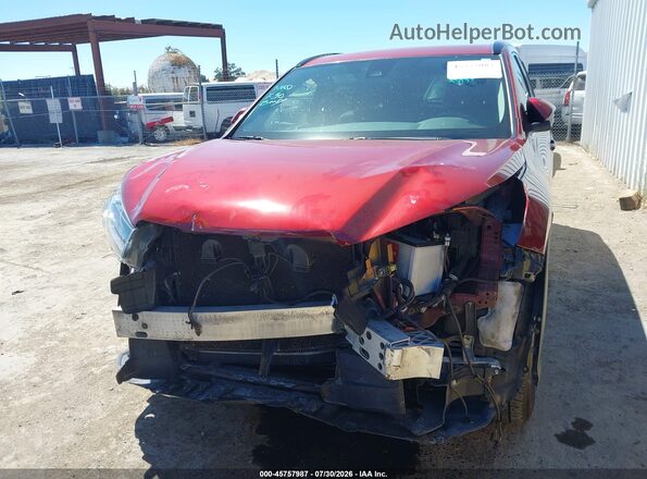 5TDJZRFH4HS483044 2017 TOYOTA HIGHLANDER Red Widok wnętrza z tyłu