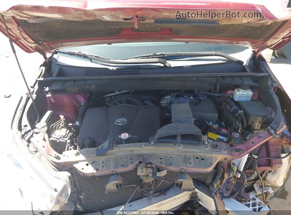5TDJZRFH4HS483044 2017 TOYOTA HIGHLANDER Red Widok z tyłu