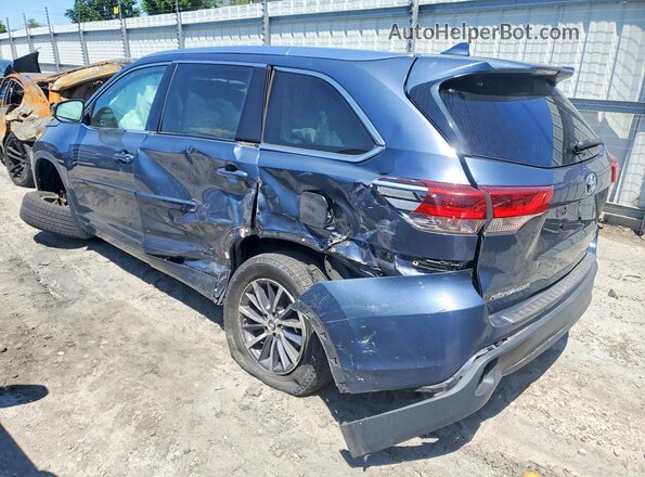 5TDJZRFH4JS497970 2018 TOYOTA HIGHLANDER Blue Rear left