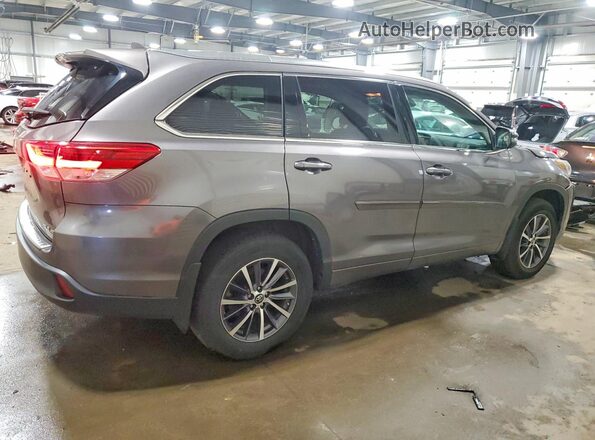 5TDJZRFH4JS498004 2018 TOYOTA HIGHLANDER Gray Trasero derecho