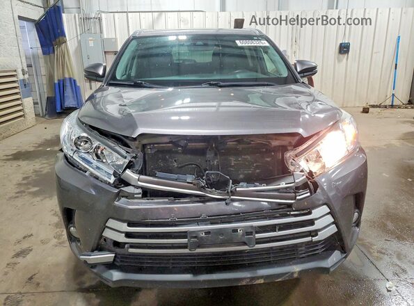 5TDJZRFH4JS498004 2018 TOYOTA HIGHLANDER Gray Vista frontal