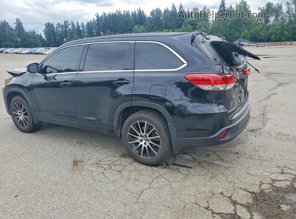5TDJZRFH4JS812038 2018 TOYOTA HIGHLANDER Black Tył lewy