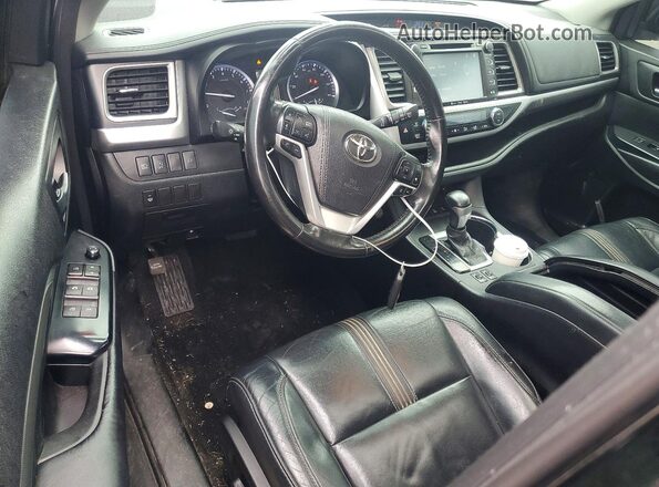 5TDJZRFH4JS812038 2018 TOYOTA HIGHLANDER Black Widok deski rozdzielczej
