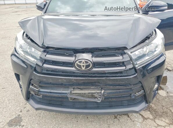 5TDJZRFH4JS812038 2018 TOYOTA HIGHLANDER Black Widok komory silnika