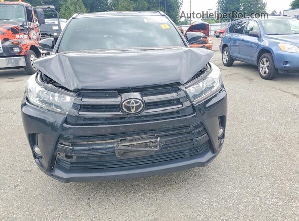5TDJZRFH4JS812038 2018 TOYOTA HIGHLANDER Black Widok z przodu