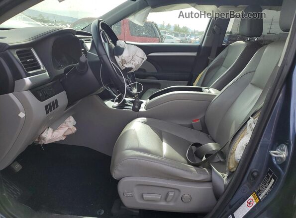 5TDJZRFH4JS881005 2018 TOYOTA HIGHLANDER Blue Սալոնի դիմացի տեսք