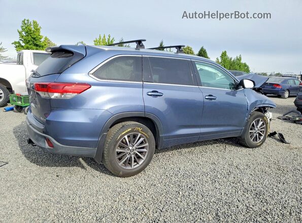 5TDJZRFH4JS881005 2018 TOYOTA HIGHLANDER Blue Հետևի աջ