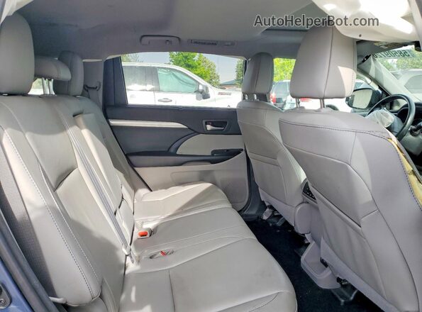 5TDJZRFH4JS881005 2018 TOYOTA HIGHLANDER Blue Սալոնի հետևի տեսք