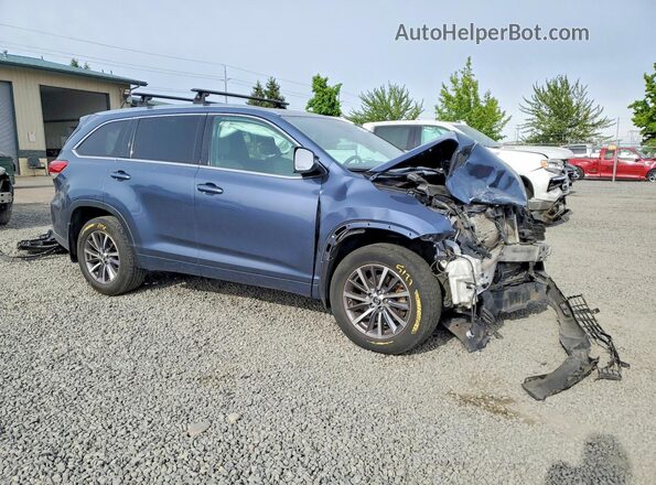 5TDJZRFH4JS881005 2018 TOYOTA HIGHLANDER Blue Առջևի աջ
