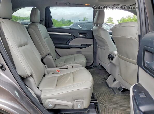 5TDJZRFH4KS565086 2019 TOYOTA HIGHLANDER Gray Vista interior trasera