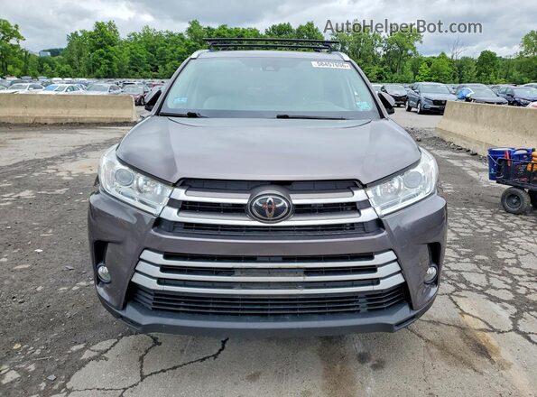 5TDJZRFH4KS565086 2019 TOYOTA HIGHLANDER Gray Vista frontal