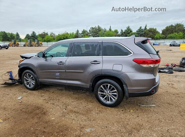 5TDJZRFH4KS588691 2019 TOYOTA HIGHLANDER Gray Հետևի ձախ