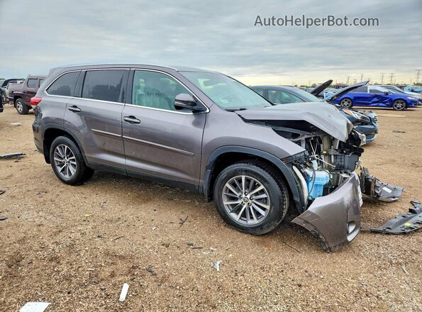 5TDJZRFH4KS588691 2019 TOYOTA HIGHLANDER Gray Առջևի աջ