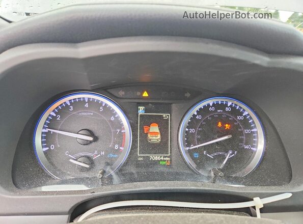 5TDJZRFH4KS588691 2019 TOYOTA HIGHLANDER Gray Սարքավորումների վահանակի տեսք