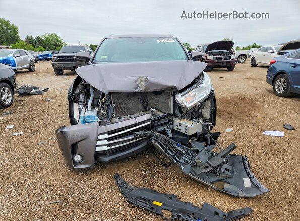 5TDJZRFH4KS588691 2019 TOYOTA HIGHLANDER Gray Դիմացի տեսք