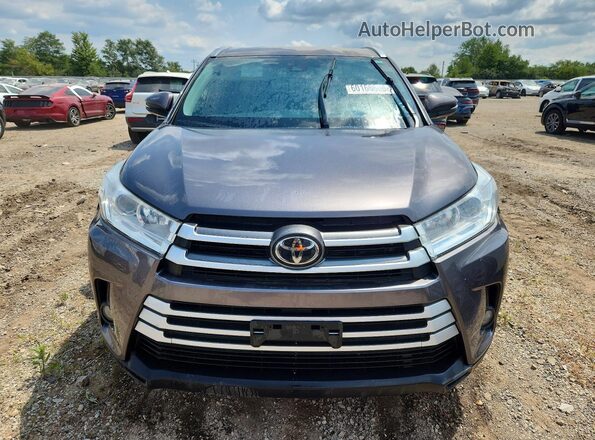 5TDJZRFH4KS622211 2019 TOYOTA HIGHLANDER Серый Вид спереди