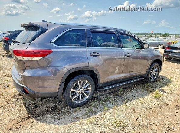 5TDJZRFH4KS622211 2019 TOYOTA HIGHLANDER Серый Задняя правая четверть