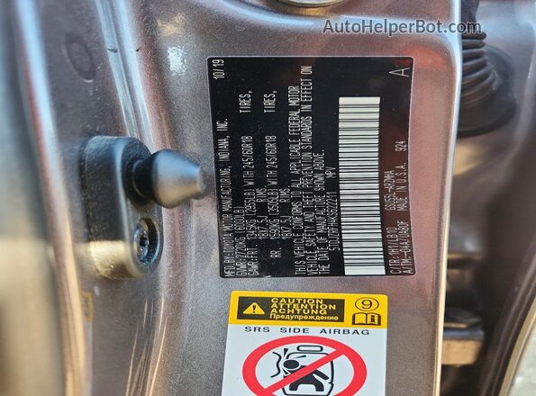 5TDJZRFH4KS622211 2019 TOYOTA HIGHLANDER Серый Панорамный вид салона 360°