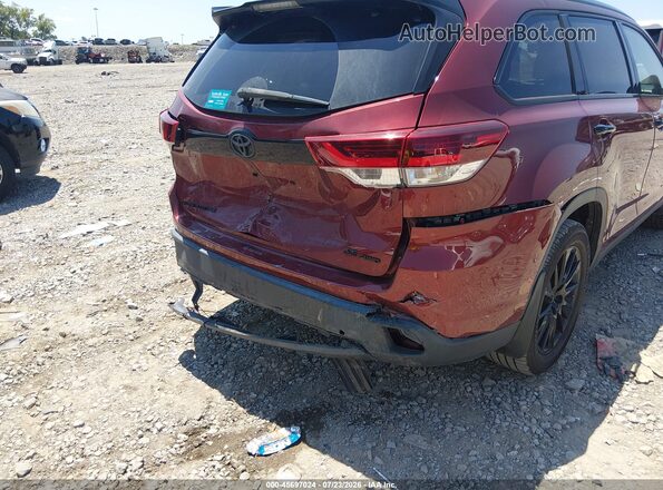 5TDJZRFH4KS975791 2019 TOYOTA HIGHLANDER Красный 