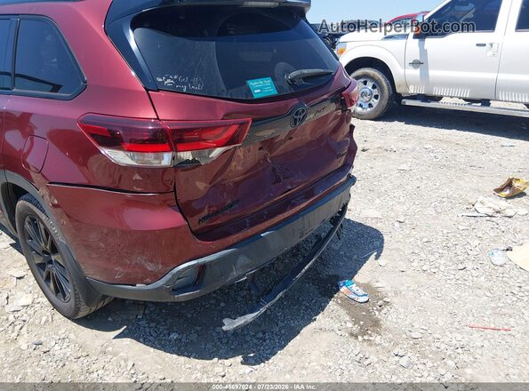 5TDJZRFH4KS975791 2019 TOYOTA HIGHLANDER Красный 