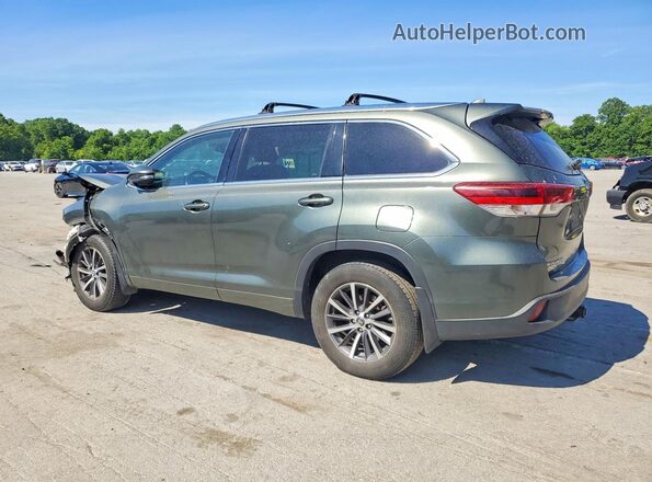 5TDJZRFH5HS367982 2017 TOYOTA HIGHLANDER Green უკანა მარცხენა