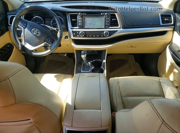 5TDJZRFH5HS367982 2017 TOYOTA HIGHLANDER Green წინა პანელის ხედი