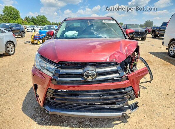 5TDJZRFH5HS448688 2017 TOYOTA HIGHLANDER Burgundy Widok z przodu