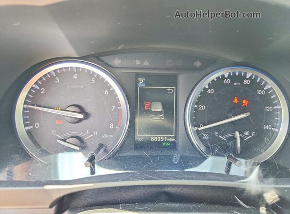 5TDJZRFH5HS448688 2017 TOYOTA HIGHLANDER Burgundy Widok zestawu wskaźników
