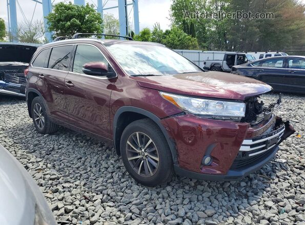 5TDJZRFH5HS452790 2017 TOYOTA HIGHLANDER Burgundy Front right