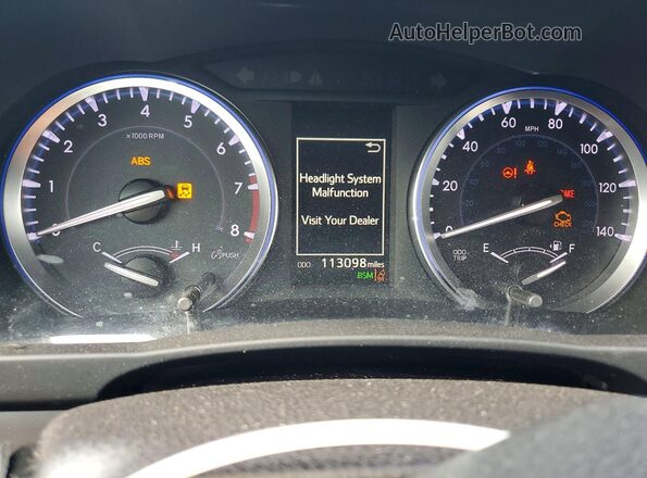 5TDJZRFH5HS452790 2017 TOYOTA HIGHLANDER Burgundy Instrument cluster view