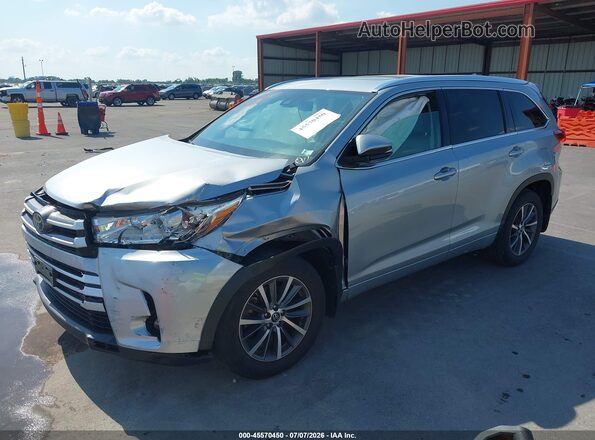 5TDJZRFH5HS467614 2017 TOYOTA HIGHLANDER Silver Առջևի ձախ երեք քառորդ տեսարան