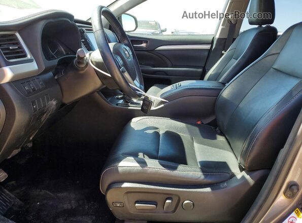 5TDJZRFH5JS560574 2018 TOYOTA HIGHLANDER Gray Вид салону спереду