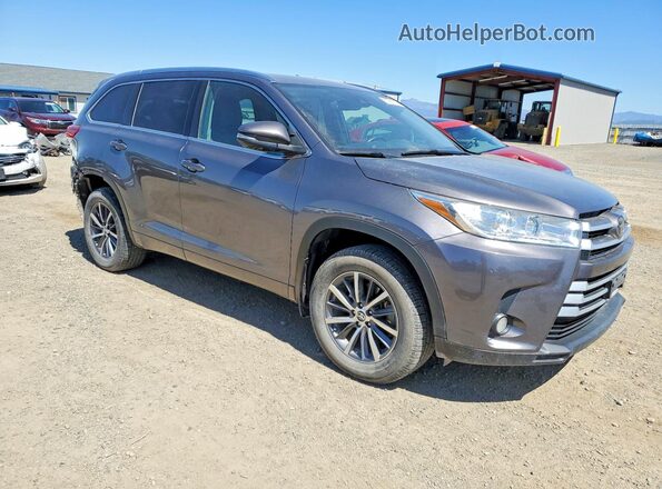 5TDJZRFH5JS560574 2018 TOYOTA HIGHLANDER Gray Передня права чверть