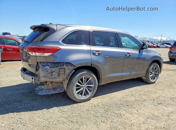 5TDJZRFH5JS560574 2018 TOYOTA HIGHLANDER Gray Задня права чверть