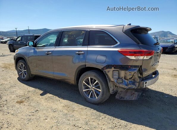 5TDJZRFH5JS560574 2018 TOYOTA HIGHLANDER Gray Задня ліва чверть