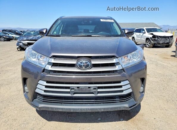 5TDJZRFH5JS560574 2018 TOYOTA HIGHLANDER Gray Вид спереду