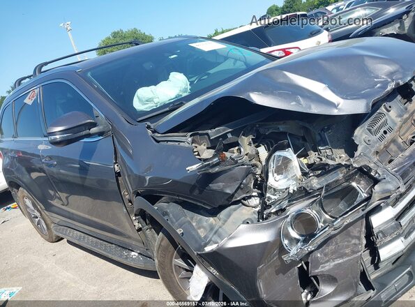5TDJZRFH5JS561577 2018 TOYOTA HIGHLANDER Gray Սալոնի հետևի տեսք
