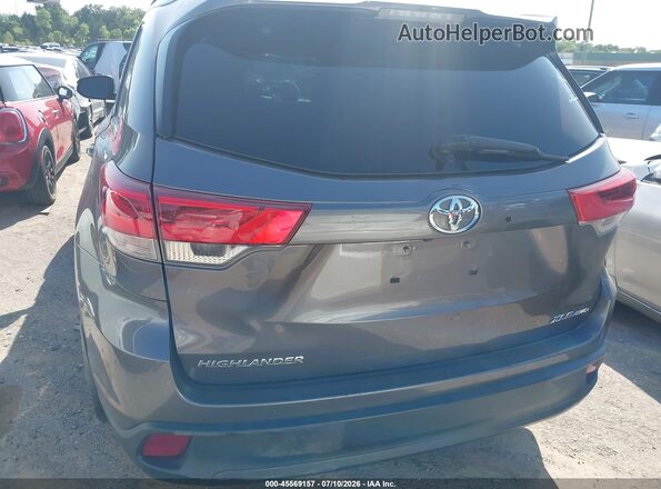 5TDJZRFH5JS561577 2018 TOYOTA HIGHLANDER Gray 
