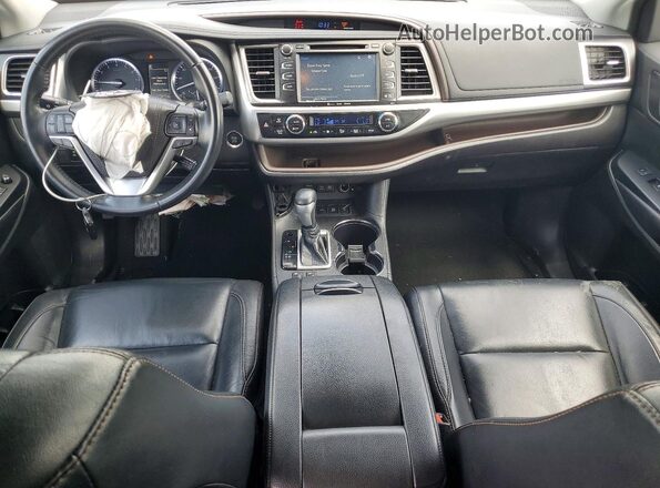 5TDJZRFH5JS898699 2018 TOYOTA HIGHLANDER White Առջևի վահանակի տեսք