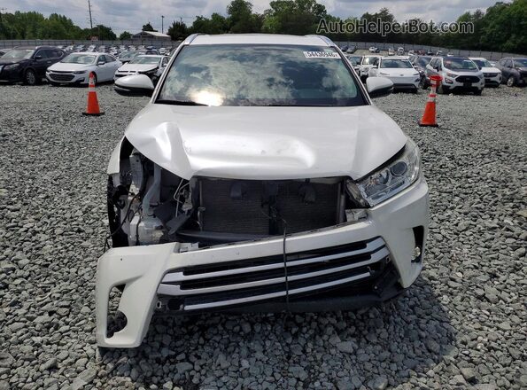 5TDJZRFH5JS898699 2018 TOYOTA HIGHLANDER White Դիմացի տեսք