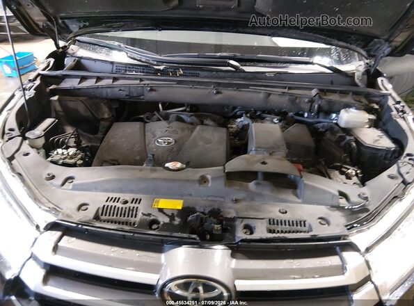 5TDJZRFH5JS904713 2018 TOYOTA HIGHLANDER Black უკანა ხედი